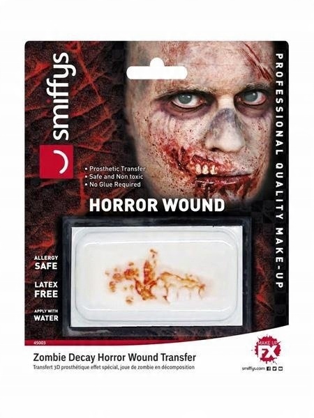 

Rana Próchnica Poparzenie Zombie Halloween