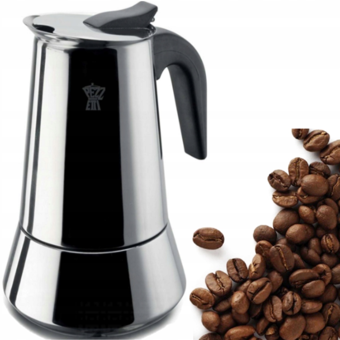 PEZZETTI KAWIARKA STEELEXPRESS IND 10 TZ (1389) • Cena, Opinie