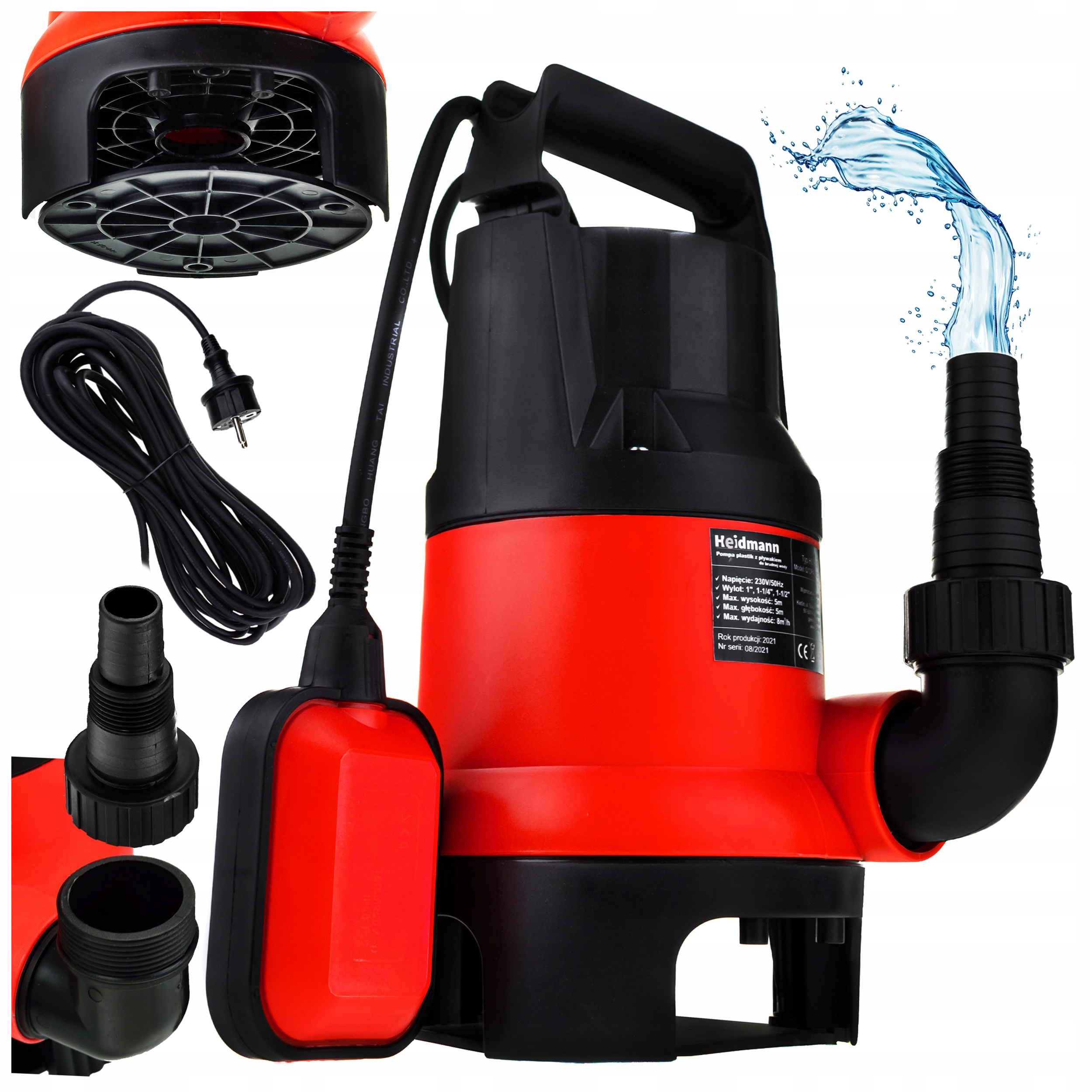 

Pompa Do Wody Brudnej czystej Szamba 1600W Pływak