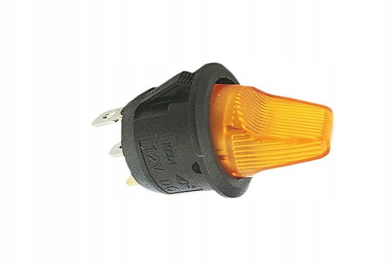 PRZEŁĄCZNIK HEBELKOWY ŻÓŁTY ON-OFF 6A/250V