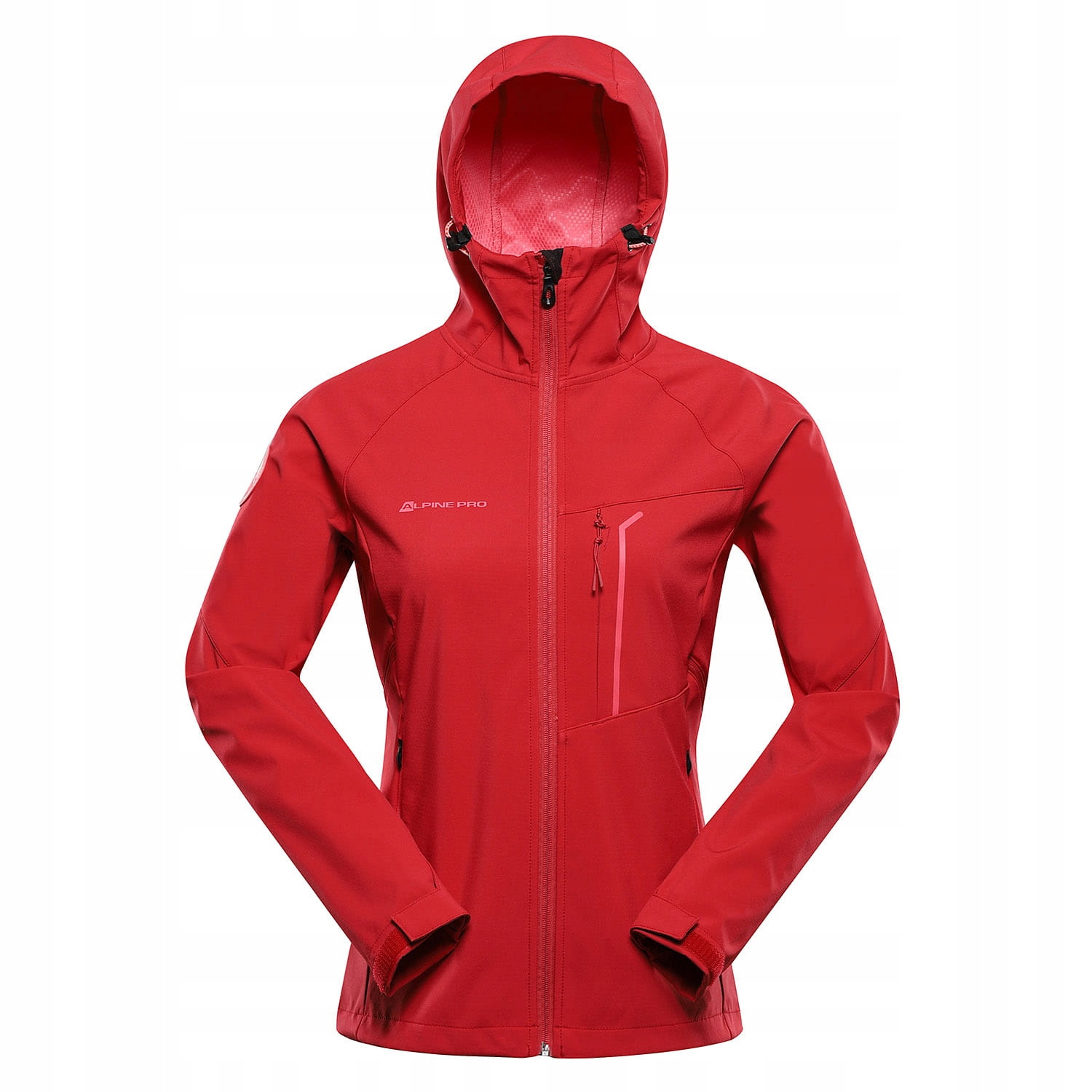 Alpine Pro Kurtka trekkingowa damska softshell 8000 Esprita czerwony r.M