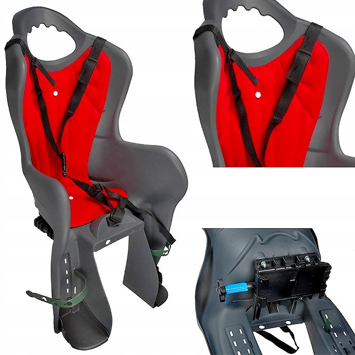 Fotelik Dla Dziecka Elibas Na Bagażnik Ciemnoszary