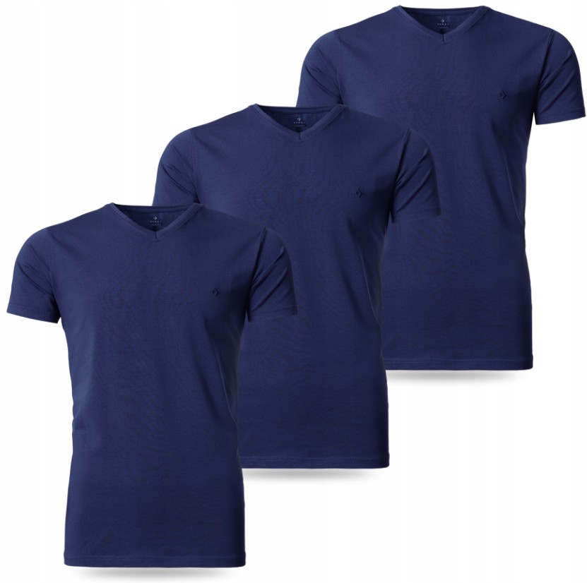 3x Tričko tričko Premium Line s krátkým rukávem Bavlna top Moraj M