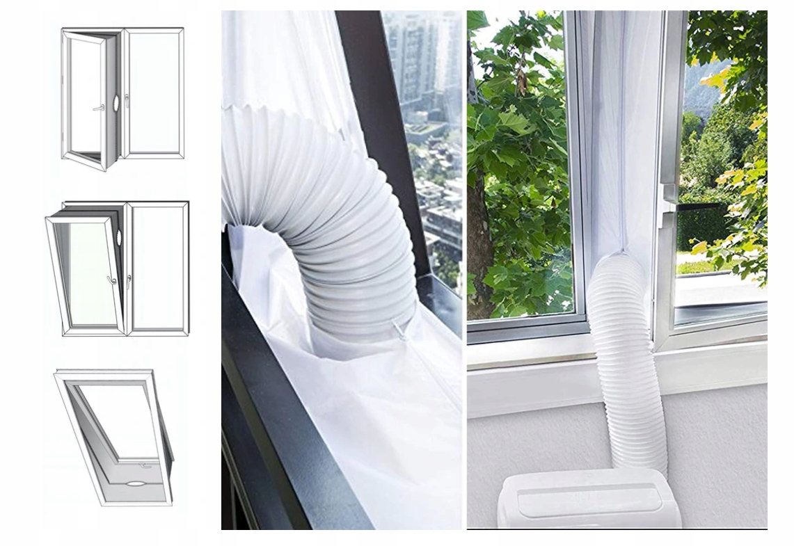 USZCZELNIENIE USZCZELKA OKNA DO KLIMATYZACJI 4m Długość (cm) 400