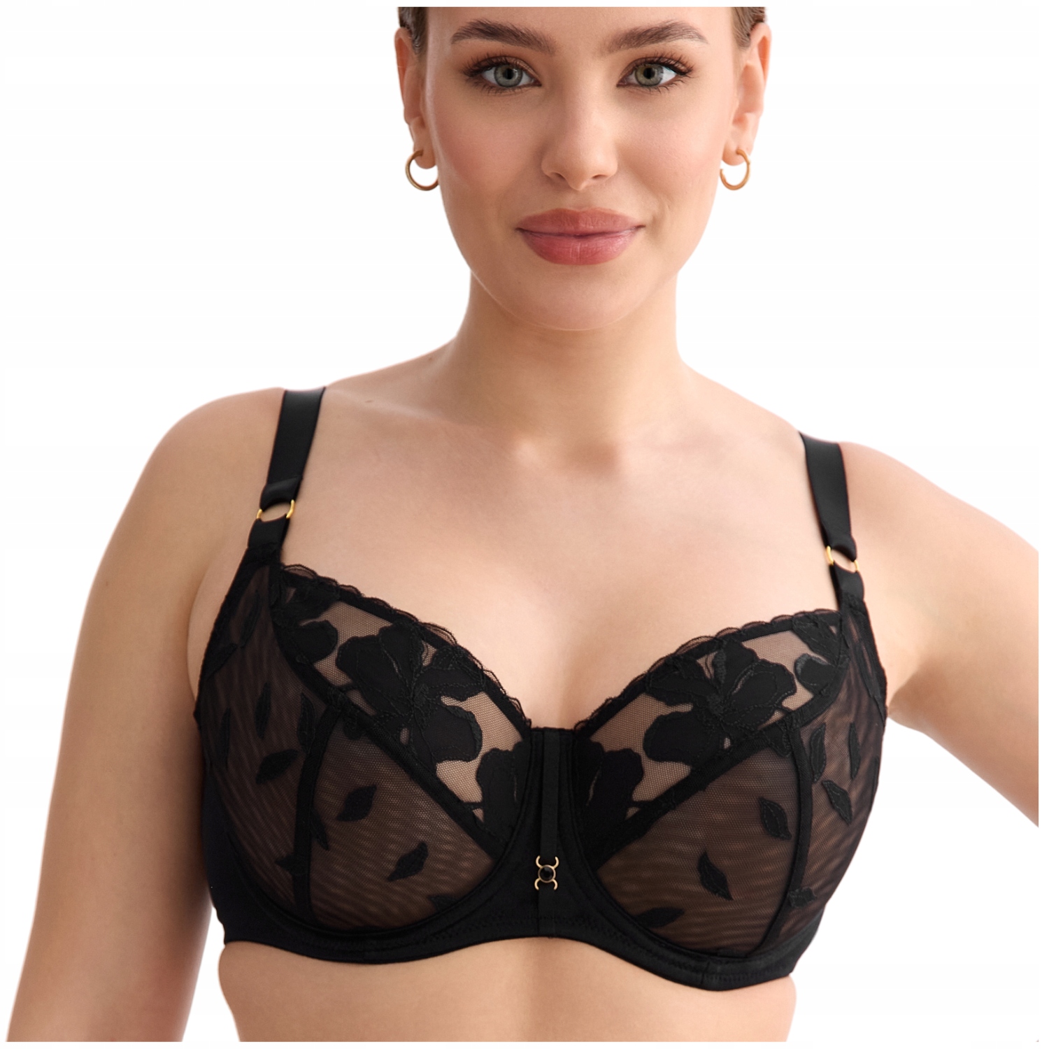 Podprsenka měkká, měkká podprsenka, smyslná krajka Ewa Bien Emma B161 65G