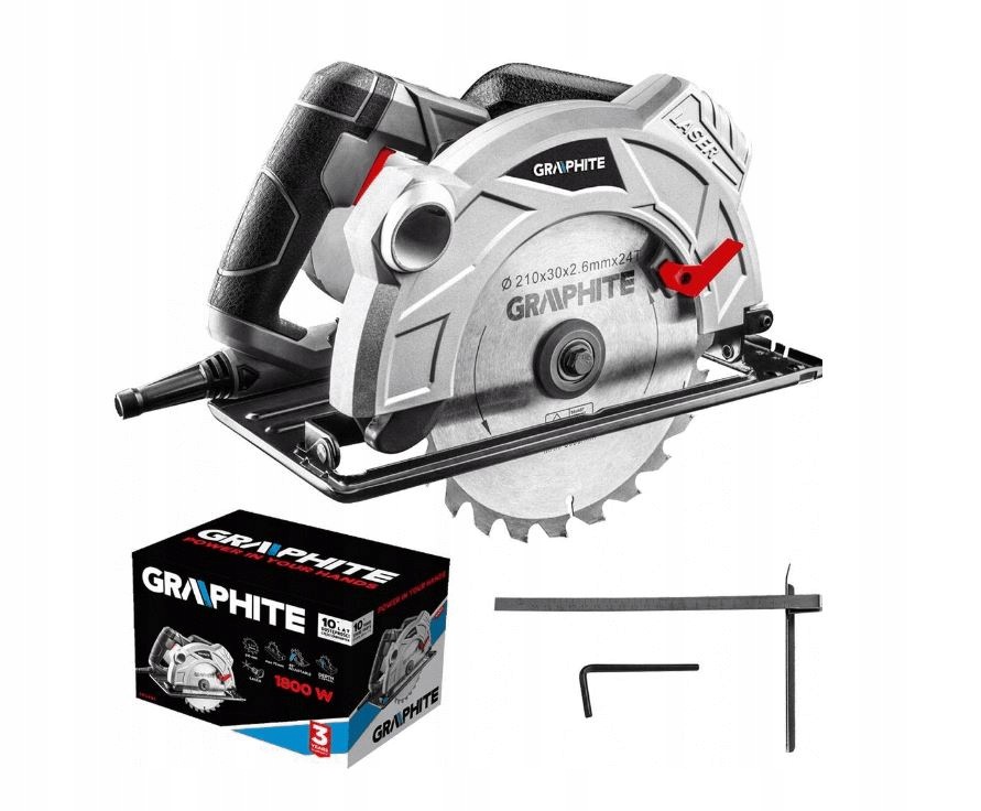 Kotoučová Pila 1800W 210*30MM Laser Hloubka Řezu 73MM T 58G493