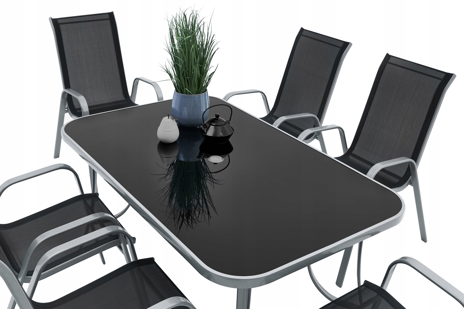 Meble ogrodowe komplet zestaw taras 6 krzeseł stół Kod producenta MEBLE OGRODOWE