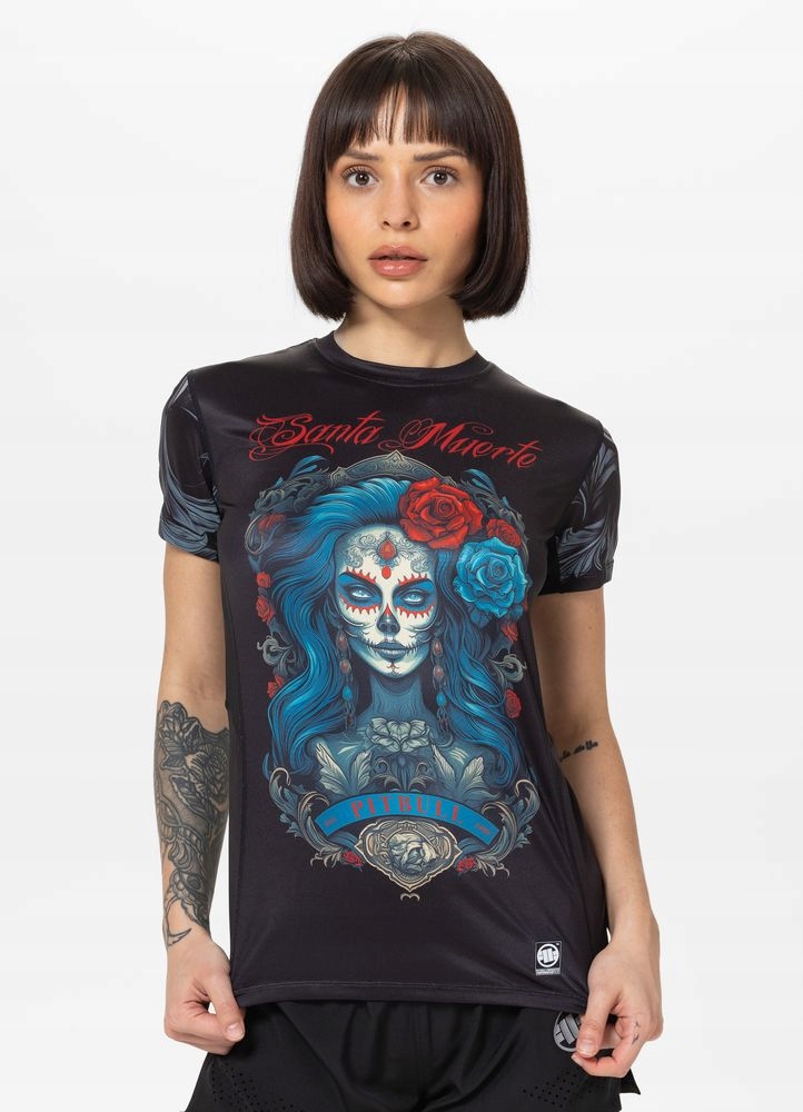 Damska Koszulka sportowa Pitbull Techniczna Treningowa Mesh Santa-mu