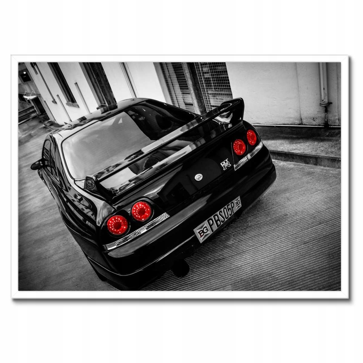 Plakáty v rámu 70x50 Zadní část Nissanu Gtr
