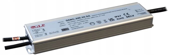 GEMC-240-24-DA, Napájecí zdroj, Napájecí zdroje Glp/gemc, Glp Led ovladač 24V/10A 240...