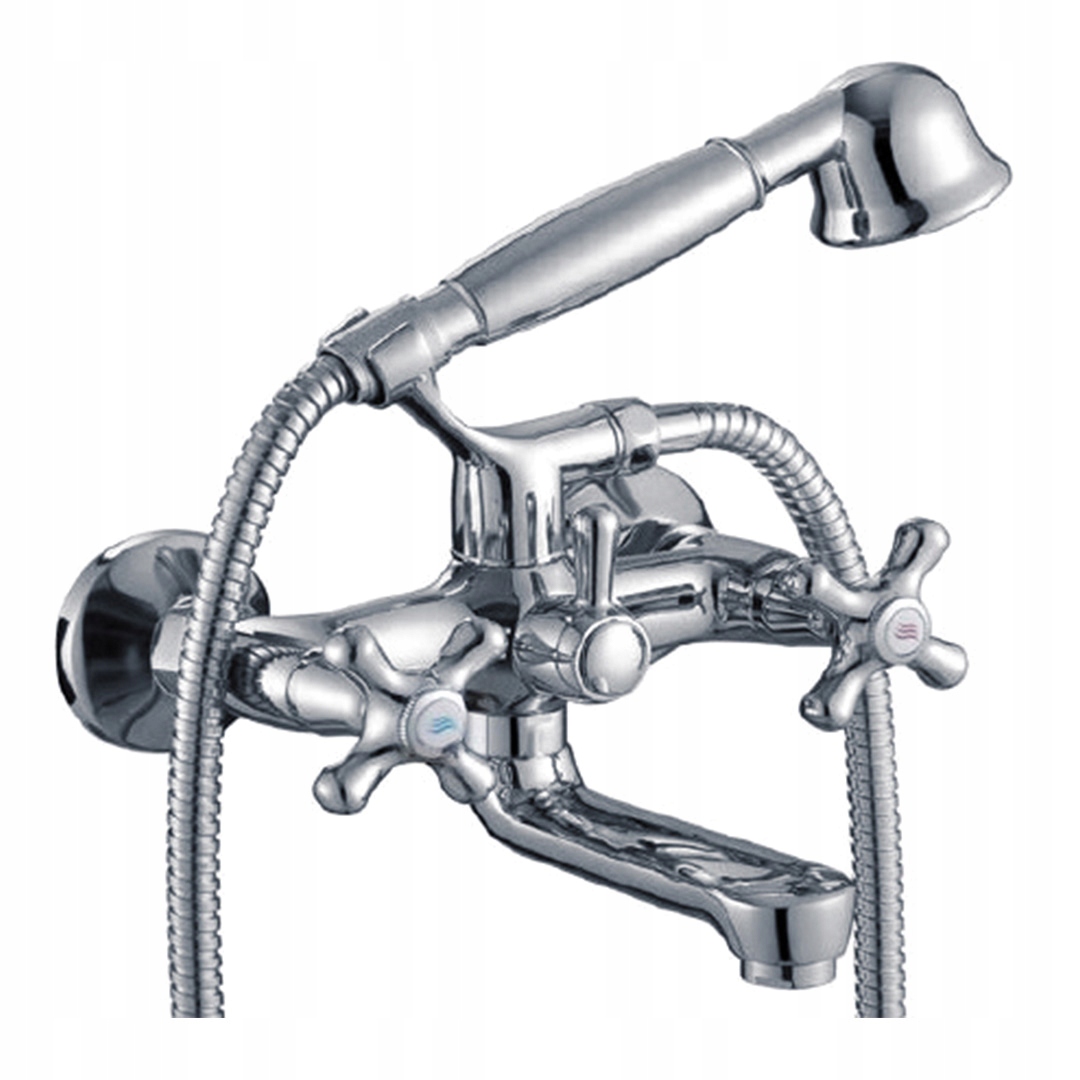 Vaňová batéria Duro.verde Retro v chrómovej farbe