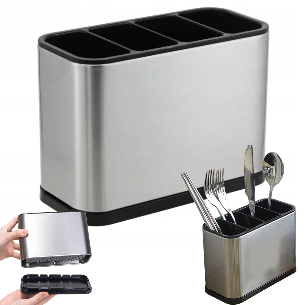 Levně Sušička Odkapávač Na Nože A Příbory Nádoba Kuchyňský Organizér