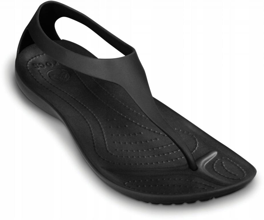 Crocs Serena Sexy Flip 11354-060 W8 38-39 černé žabky sandály