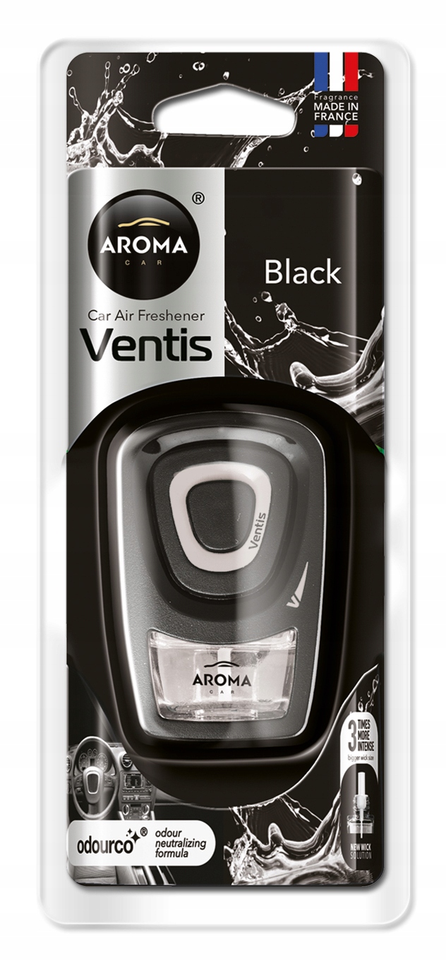 Aroma VENTIS - BLACK zapach samochodowy w kratkę