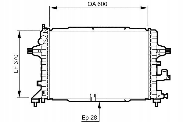 VALEO CHŁODNICA SILNIKA OPEL ASTRA H, ASTRA H GTC,