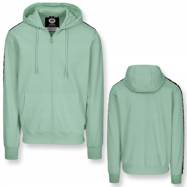 Męska Bluza rozpinana z kapturem Pitbull Tape Nugget Cienka bluza dresowa