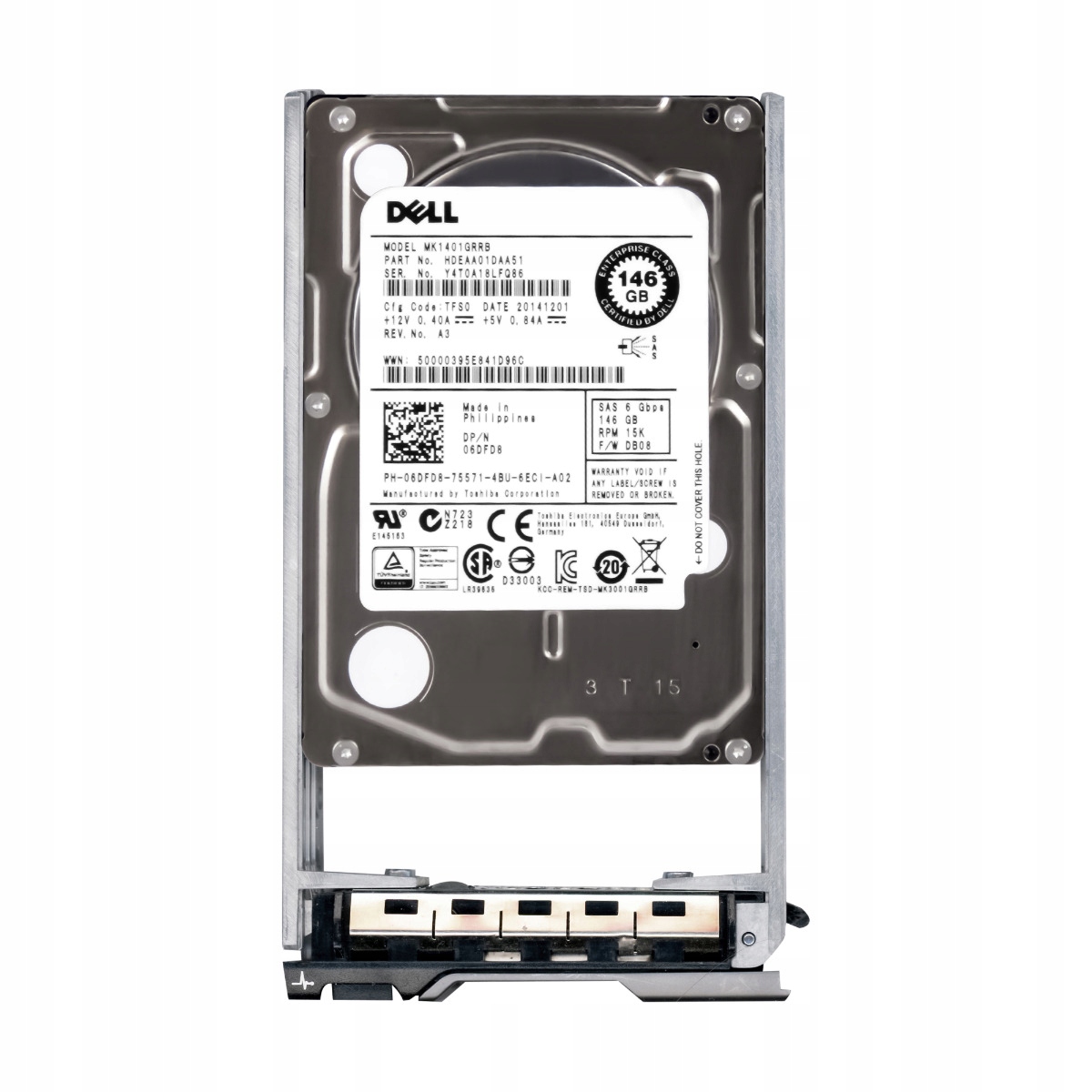 Dell 06DFD8 146GB 15K 32MN SAS-2 2.5'' MK1401GRRB