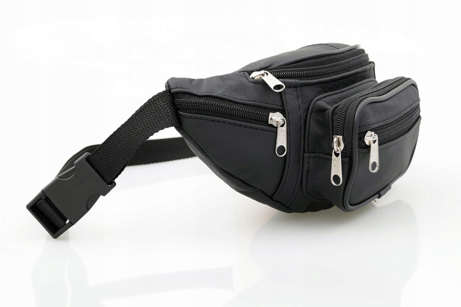 NERKA męska skórzana solidna polska CZARNA Płeć mężczyzna