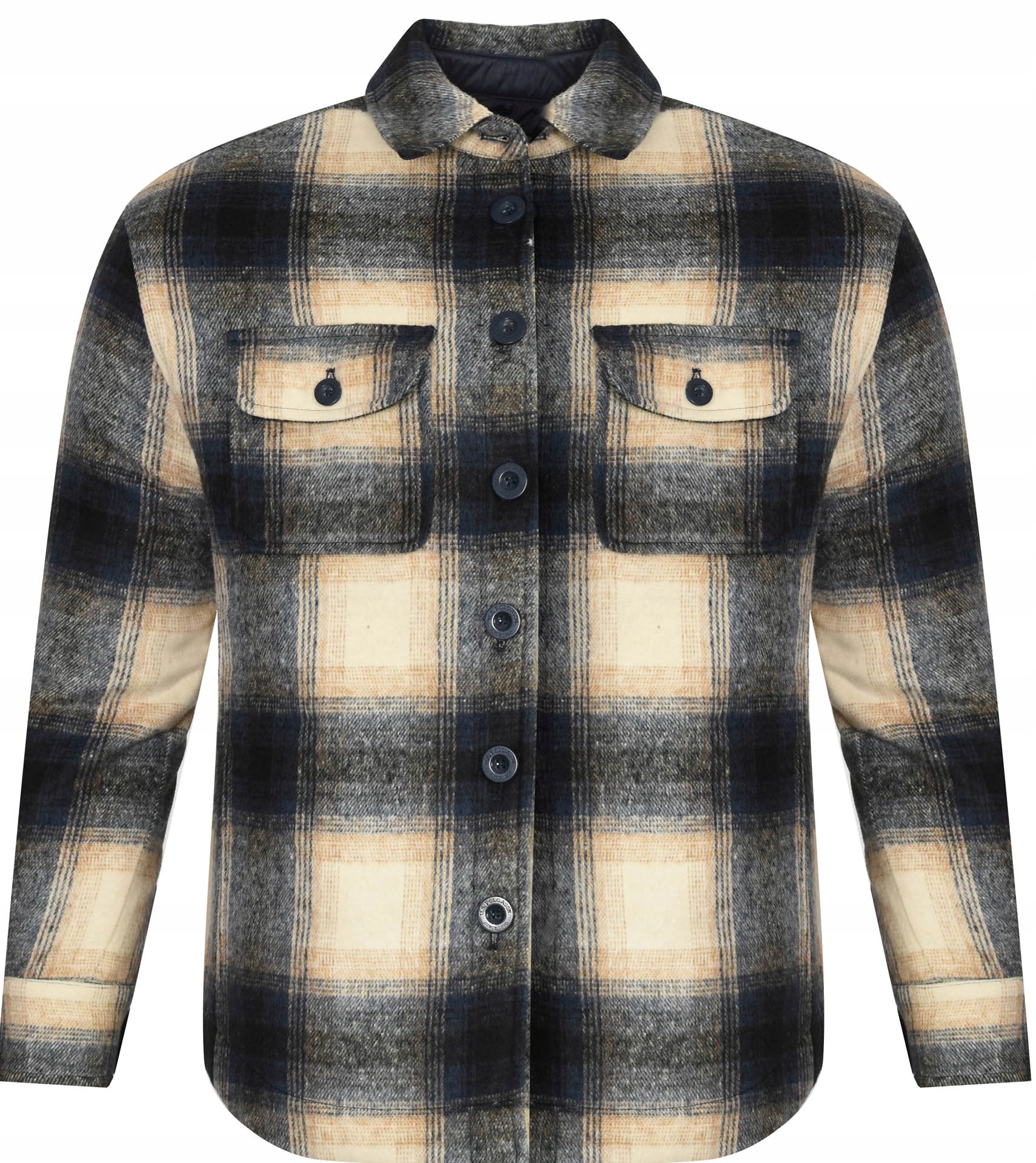 Dámská bunda U.s. Polo Assn. Atyn 327 66907 53488 872 kostkovaná, Tmavě Modrá