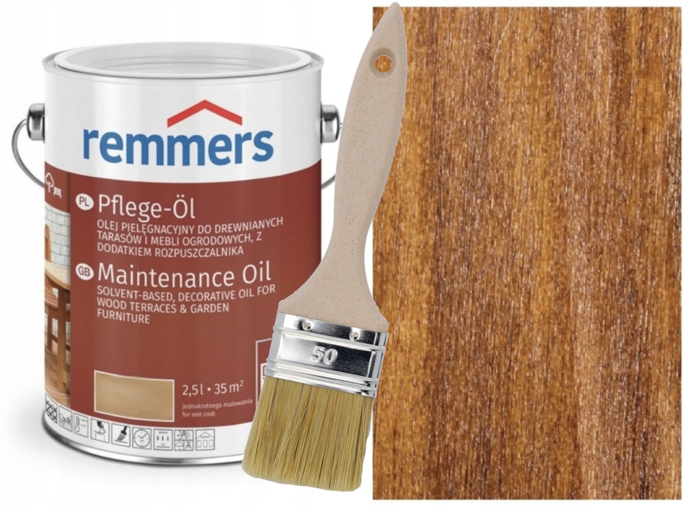 Remmers Pflege-Ol olej do tarasu Orzech 2,5L