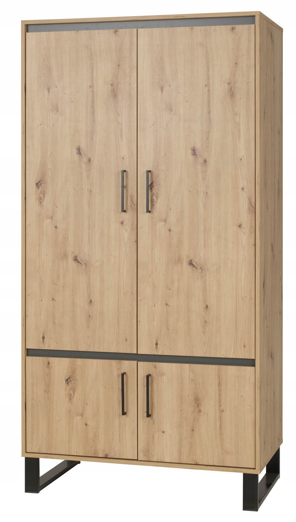 Nowoczesna szafa z drążkiem loft 80 cm NORDI 1