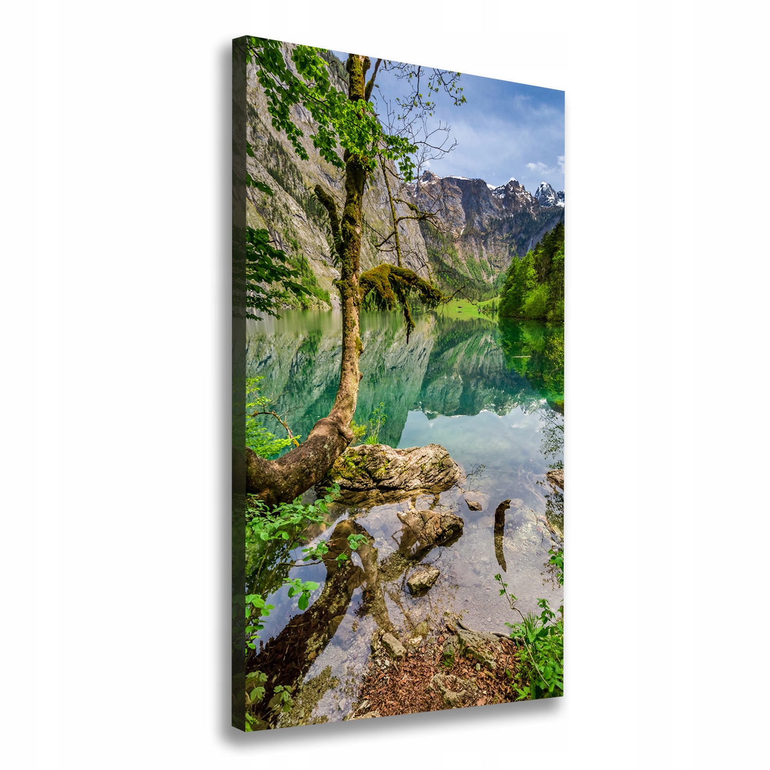 

Foto obraz na płótnie Jezioro w górach 70x140 cm
