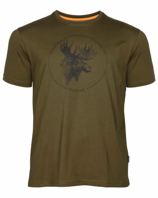 T-Shirt koszulka myśliwska Pinewood Moose 5450 Hunting Olive 2XL