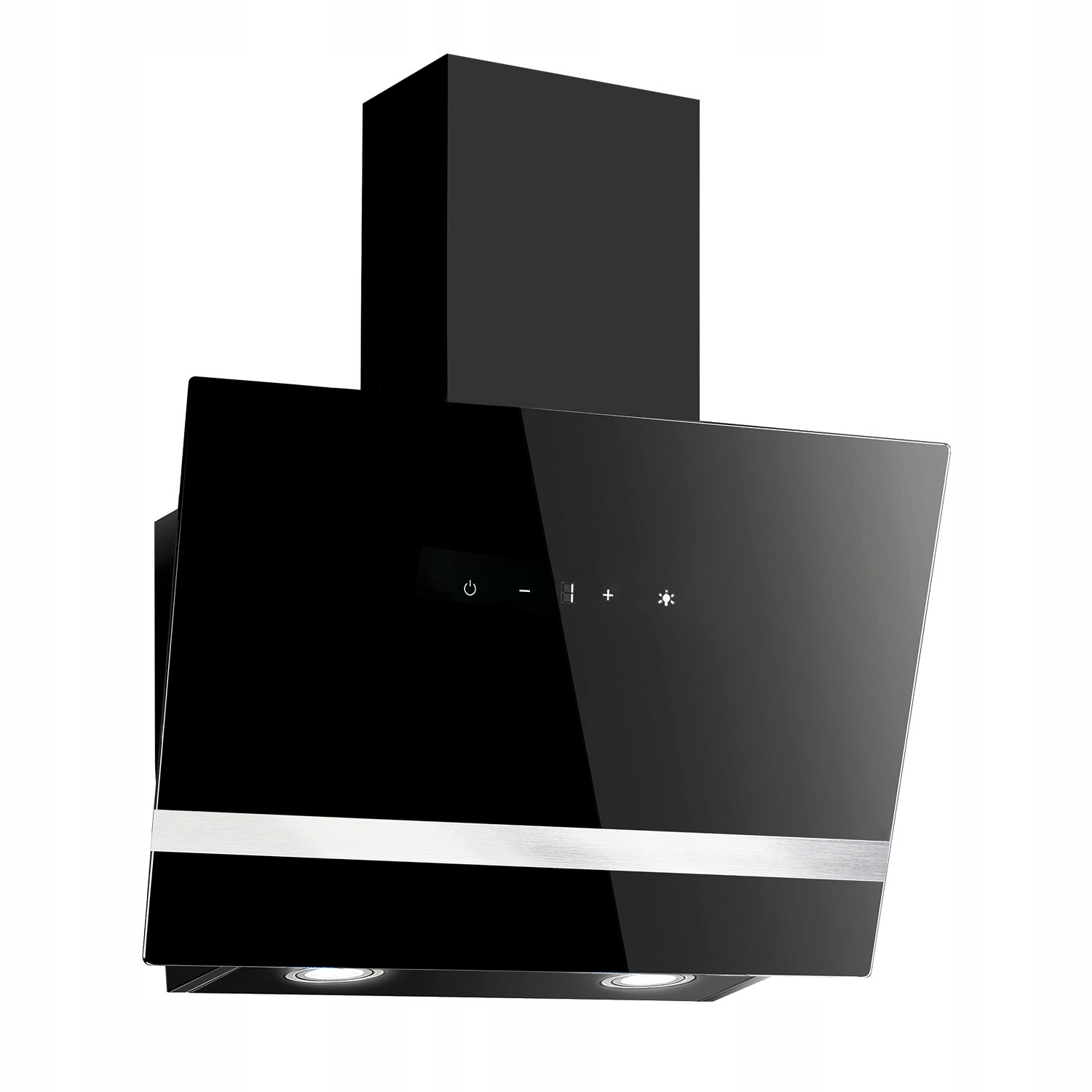 Okap Kuchenny Kominowy Flavio 60 (Szklany Czarny)