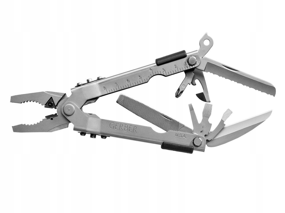 Multitool Gerber MP600 Bluntnose 12 nástrojů, všechny nástroje uzamykatelné