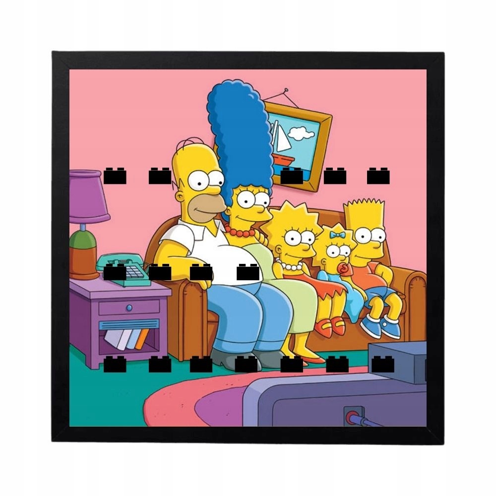 Personalizovaný Rámeček pro minifigurky Lego 71005 The Simpsons