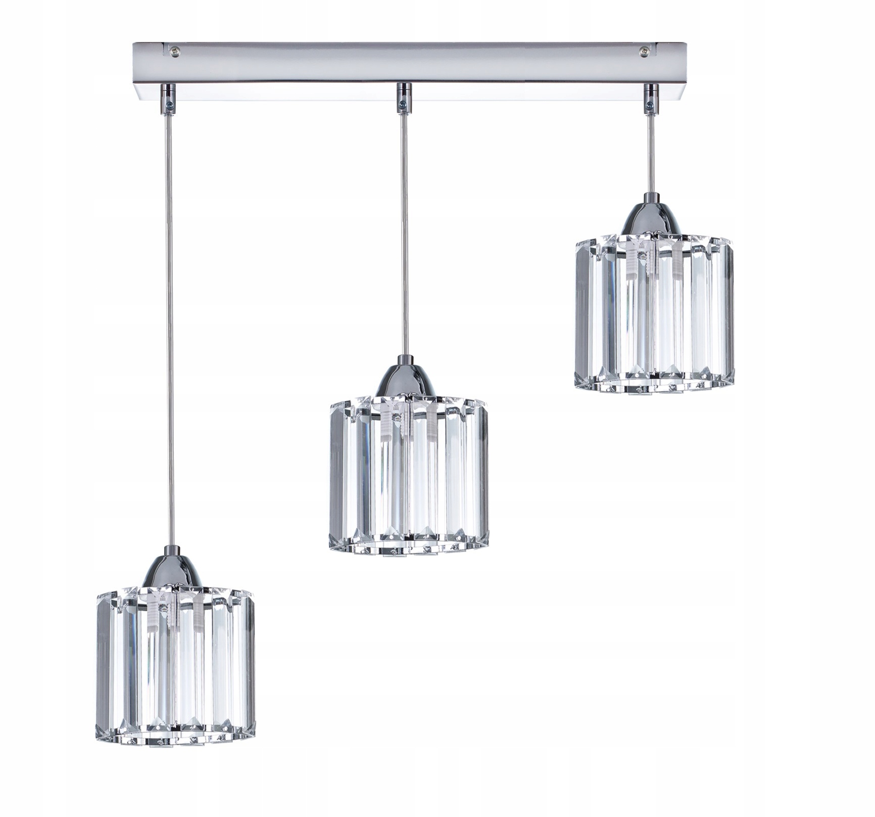 

Lampa Sufitowa Żyrandol Wisząca Nowoczesna Chrom