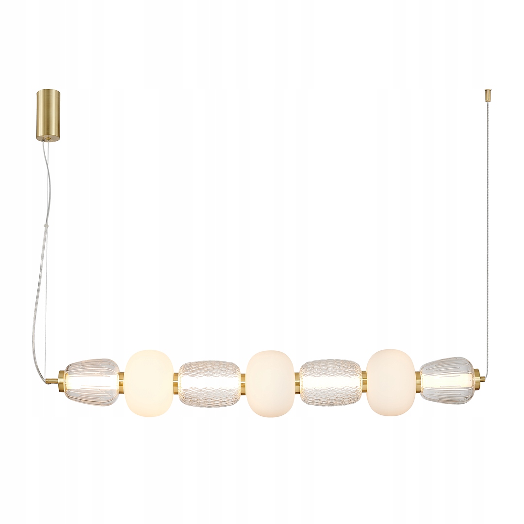 MiLAGRO Závěsná lampa Caro Gold 42W Led lustr Stropní osvětlení