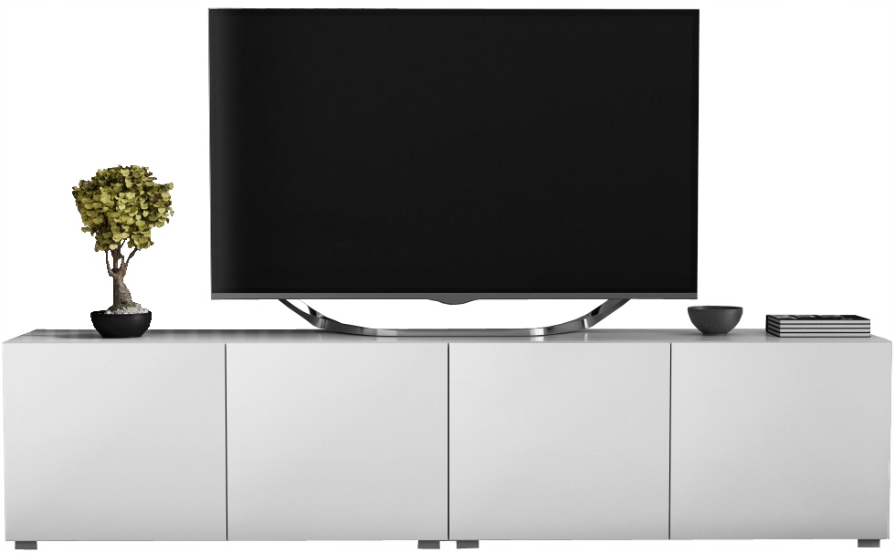

Nowoczesna szafka komoda rtv 2x100= 200 biała mat