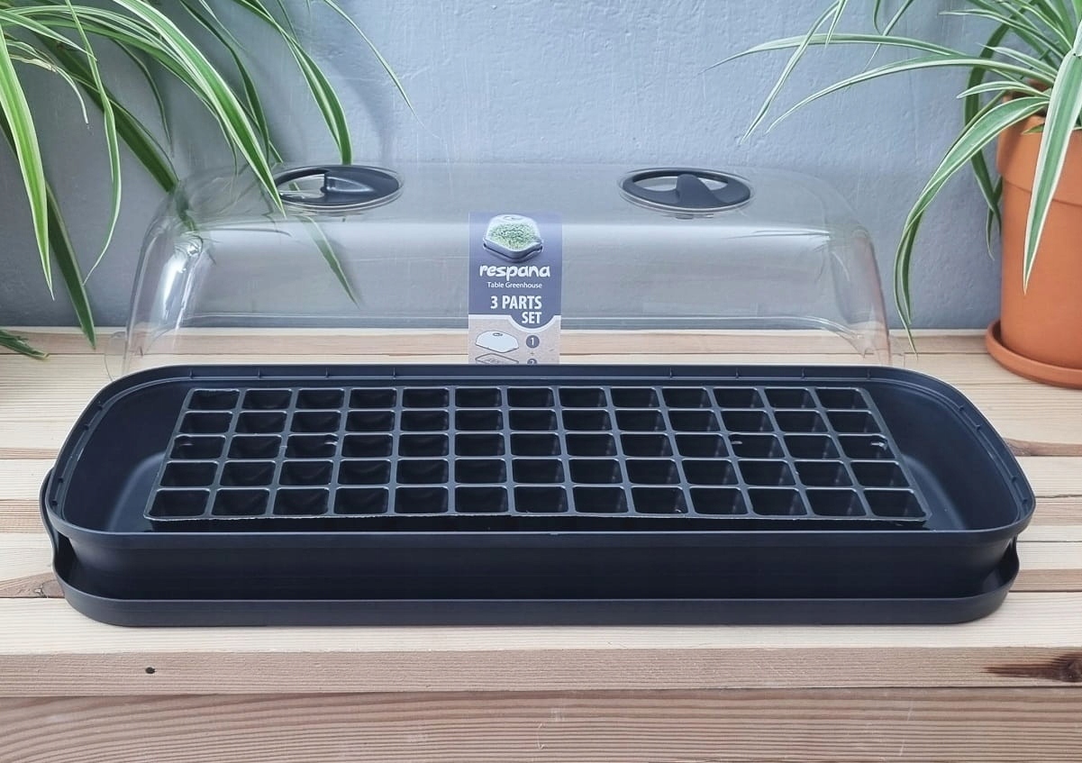 Miniszklarenka Respana Plus Długa + wielodoniczka HORTI-65 Długość 51.5 cm