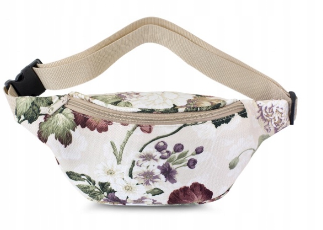 SASZETKA NERKA KWIATY GARDEN BEŻ BAGGAGE PRODUCENT
