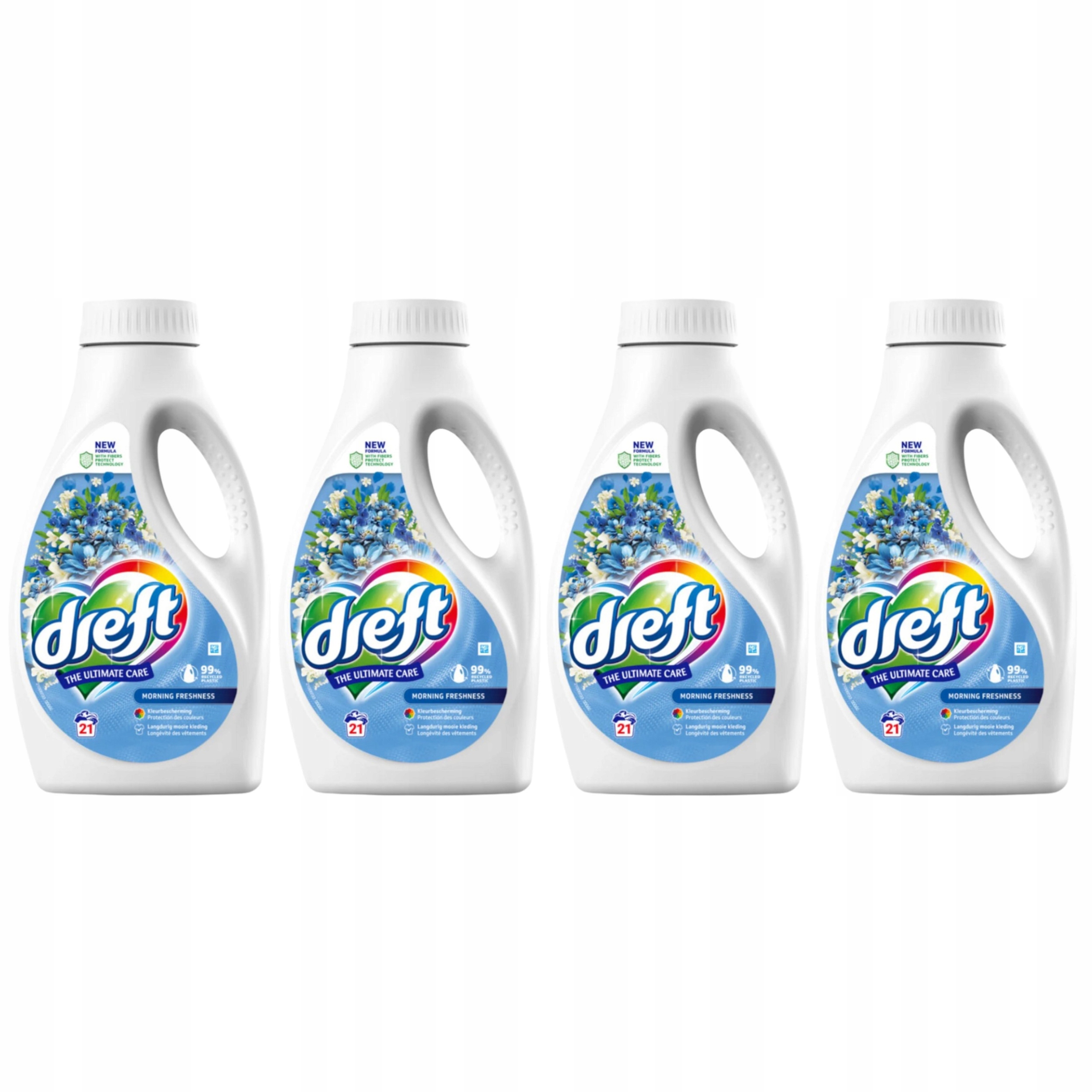 Levně 4x Tekutý prací prostředek Dreft Morning Freshness na barvu 945 ml