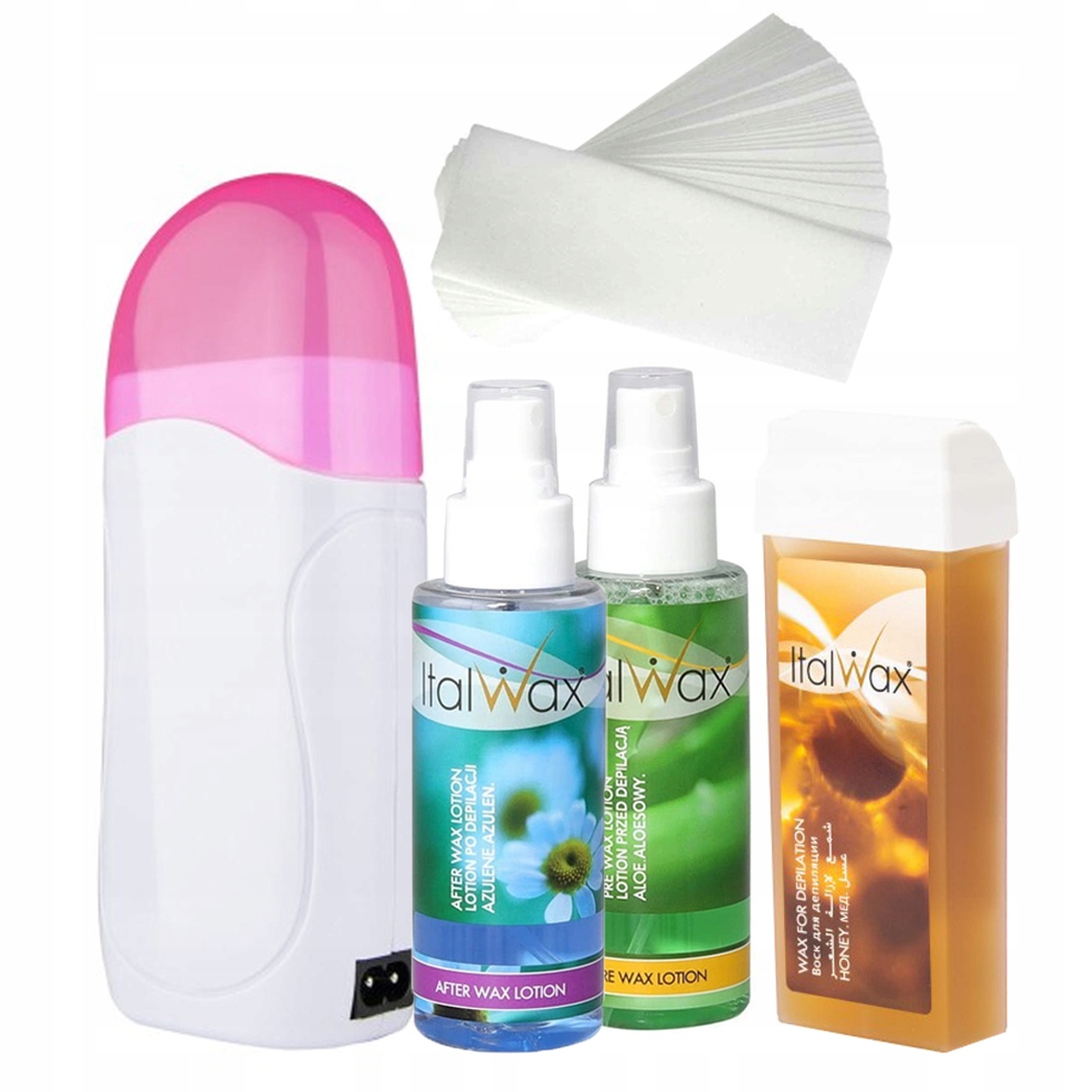 

Zestaw Depilacja Podgrzewacz Wosk Paski Lotion