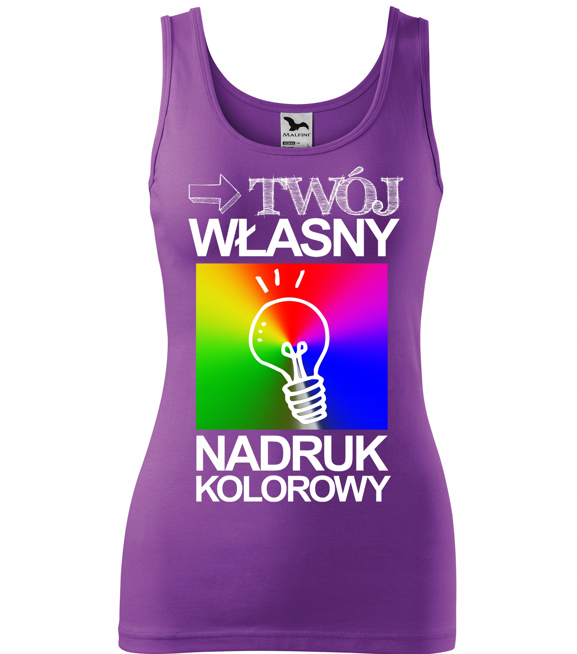 

Top Damski z Własnym Nadrukiem Grafiką Xs kl64