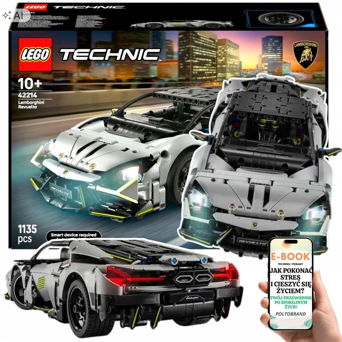 Lego Autko Technic Lamborghini Revuelto Dla Niego EBOOK-1