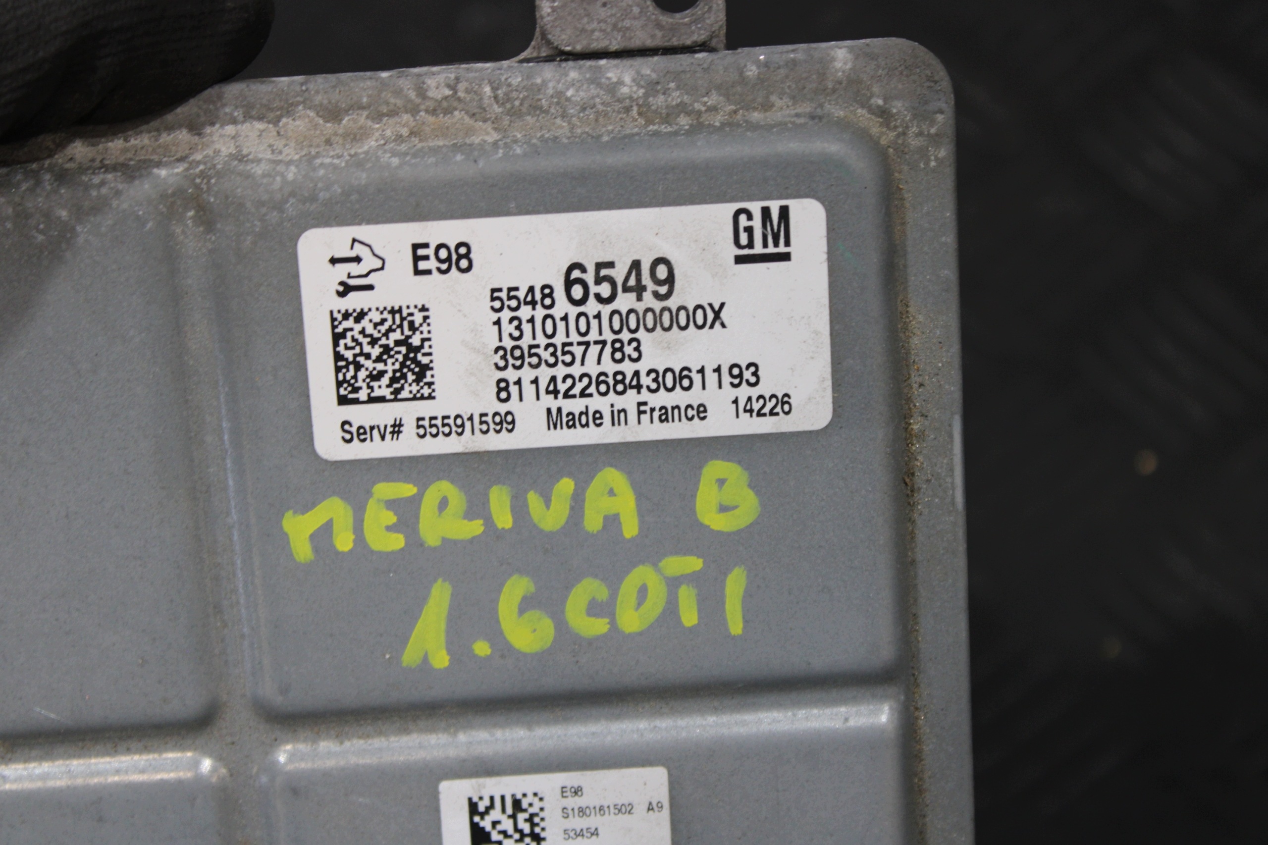 module control unit computer of the engine 55486549 OPEL MERIVA B LIFT 1.6 CDTI