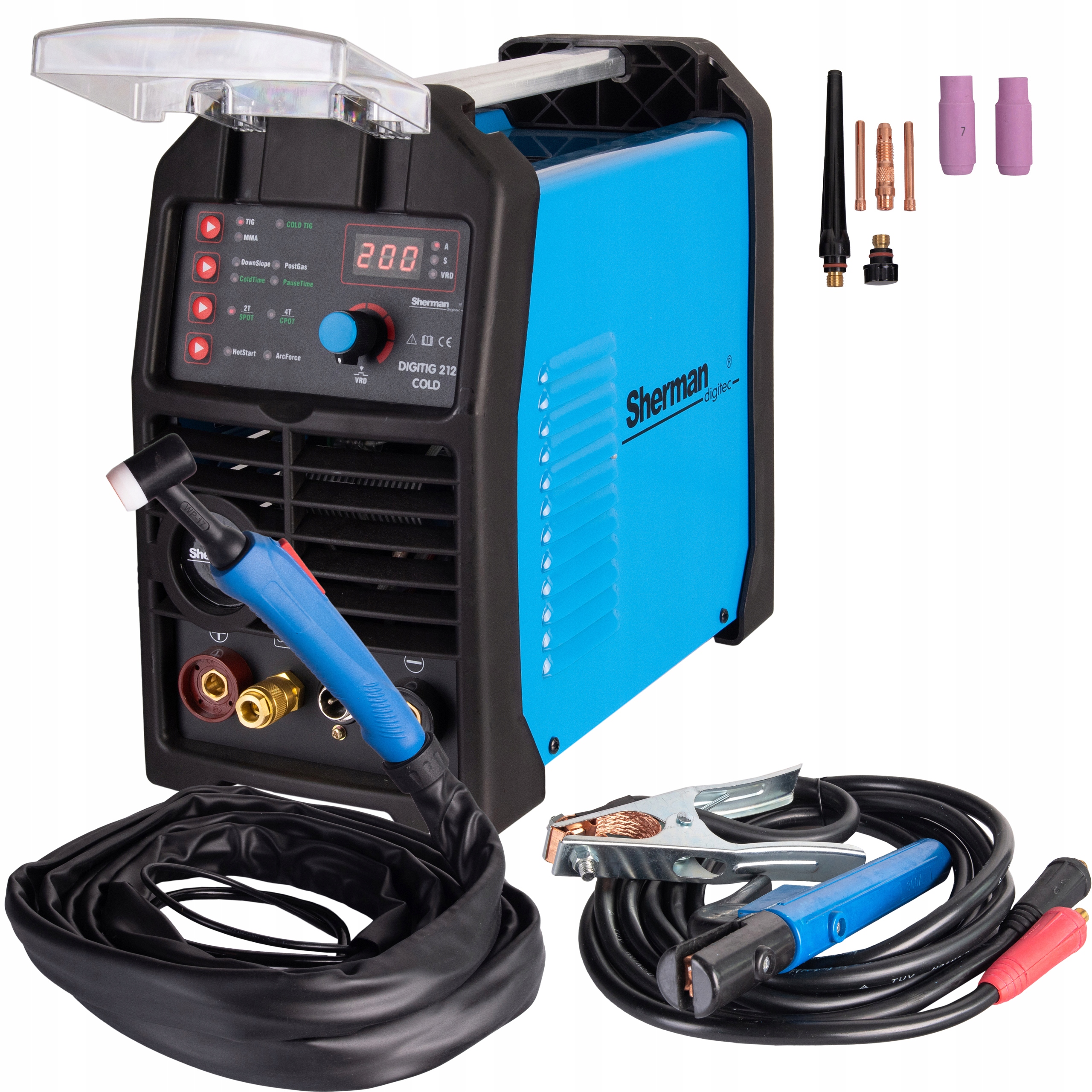 СВАРОЧНЫЙ АППАРАТ SHERMAN DIGI TIG 212 COLD MMA