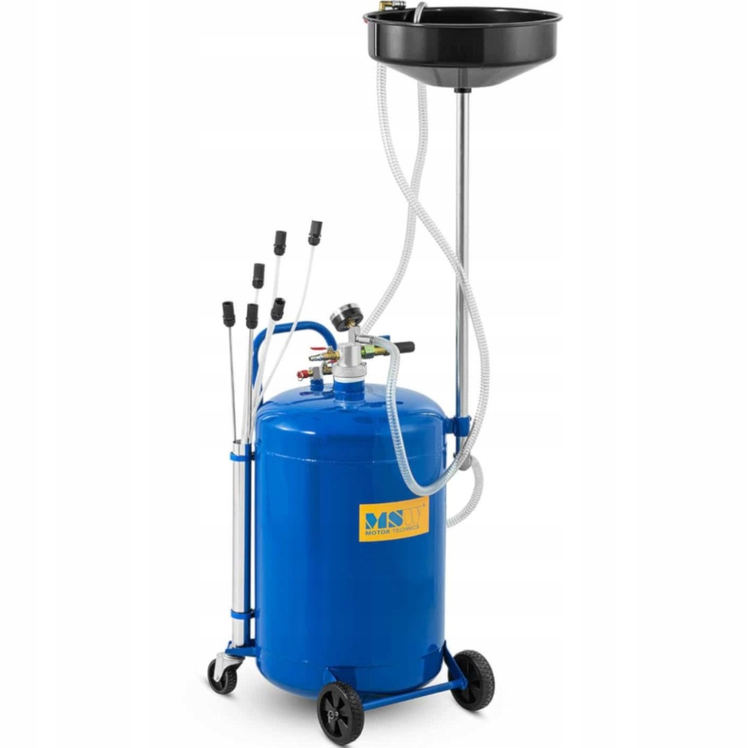 MSW Zlewarka odsysarka pneumatyczna do oleju 68 l 3 l/min Marka MSW