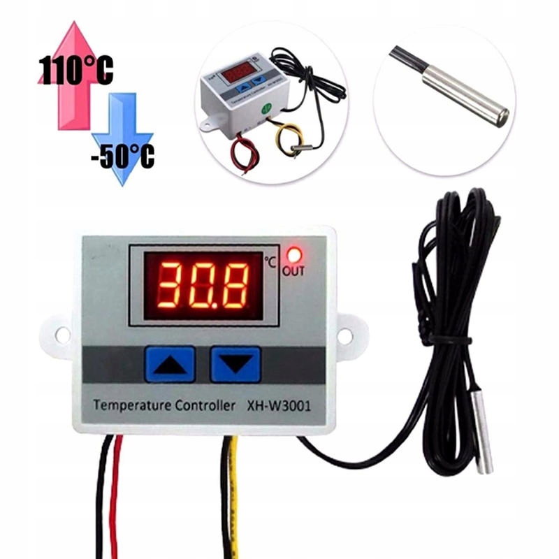 

Cyfrowy regulator temperatury termostat 230V +110c