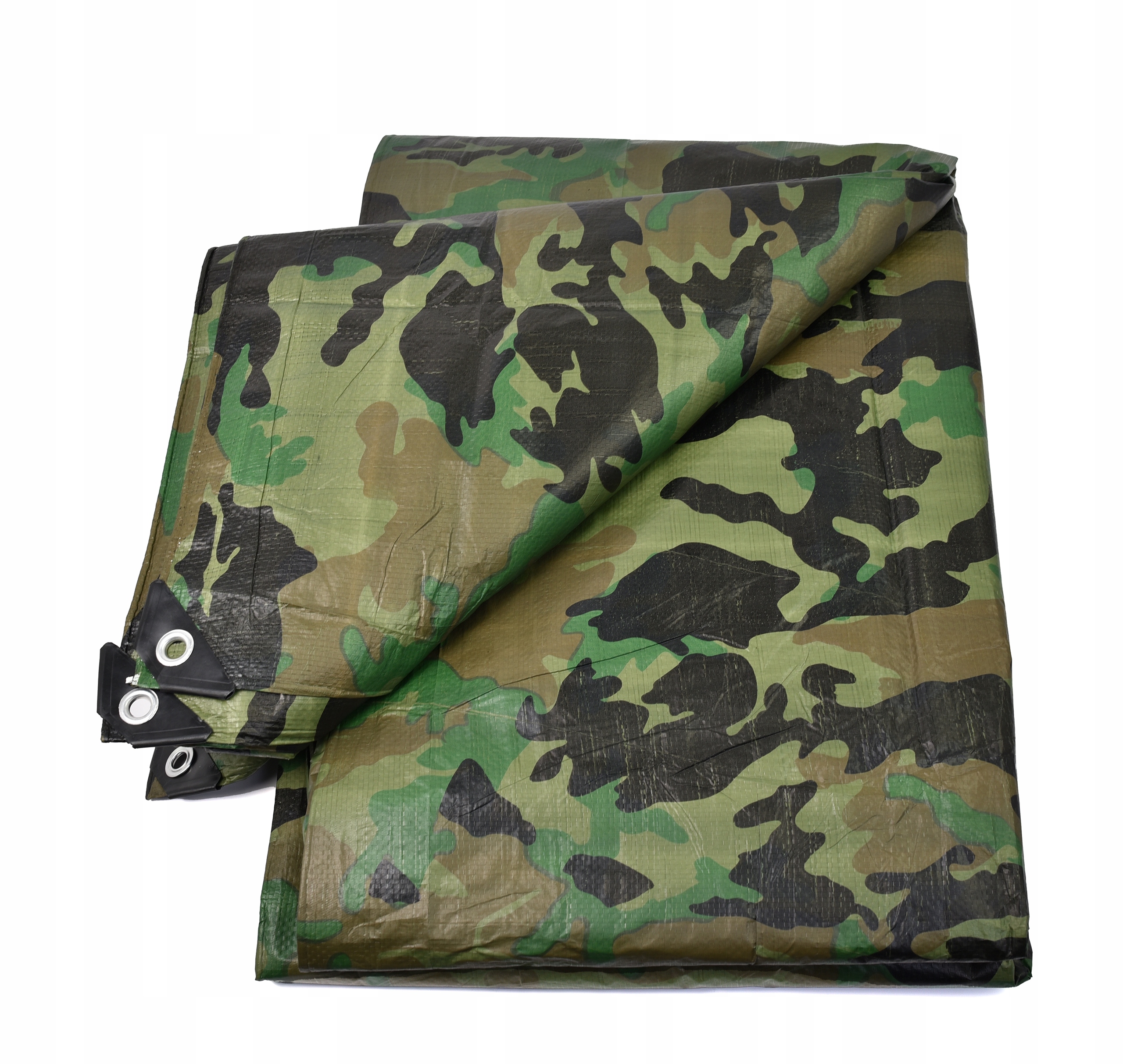 PLANDEKA MORO KAMUFLAŻOWA 1,5X5m WZMACNIANA 90g/m2 TARP Długość 1.5 m