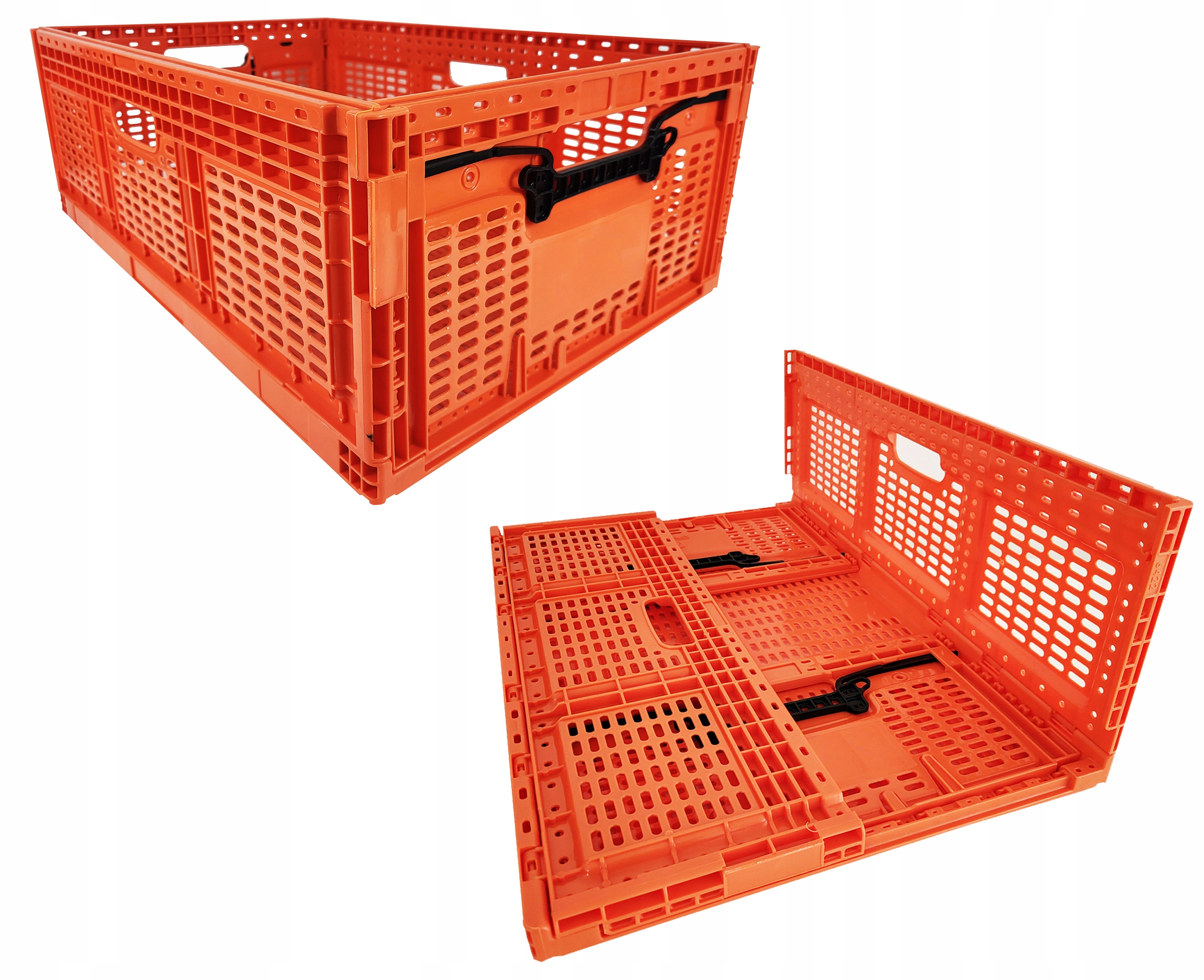 SKRZYNKA SKŁADANA NA ZAKUPY DO BAGAŻNIKA BOX POMARAŃCZ 600X400X219 46L XXL Marka PAKO