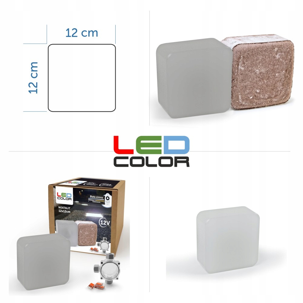 12x Świecąca Kostka Brukowa LED Nostalit 12x12 BZ Rodzaj kostka brukowa