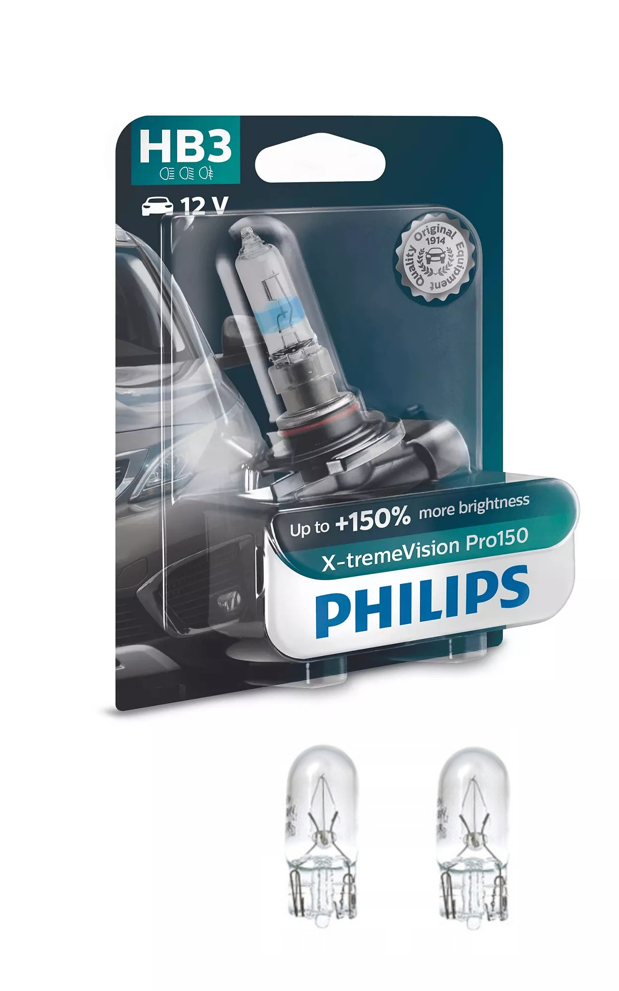 

Żarówka HB3 Philips X-treme Vision PRO150 +150%