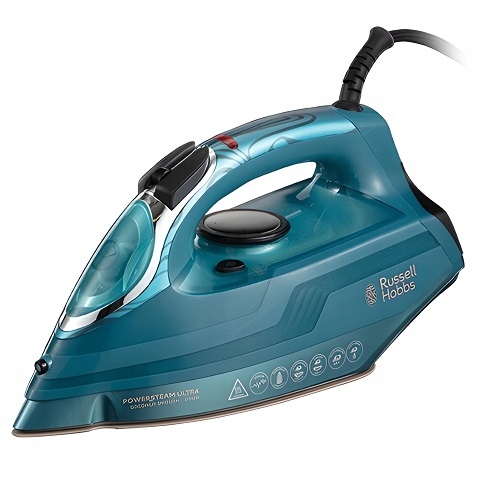 ŻELAZKO SAMOCZYSZCZĄCE Parowe Mocne Niekapiące Wyrzut Pary RUSSELL HOBBS