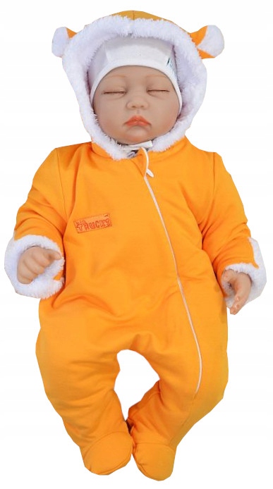 KOMBINEZON PAJAC OCIEPLANY FUTRO BAWEŁNA 80 L46C Rozmiar 80