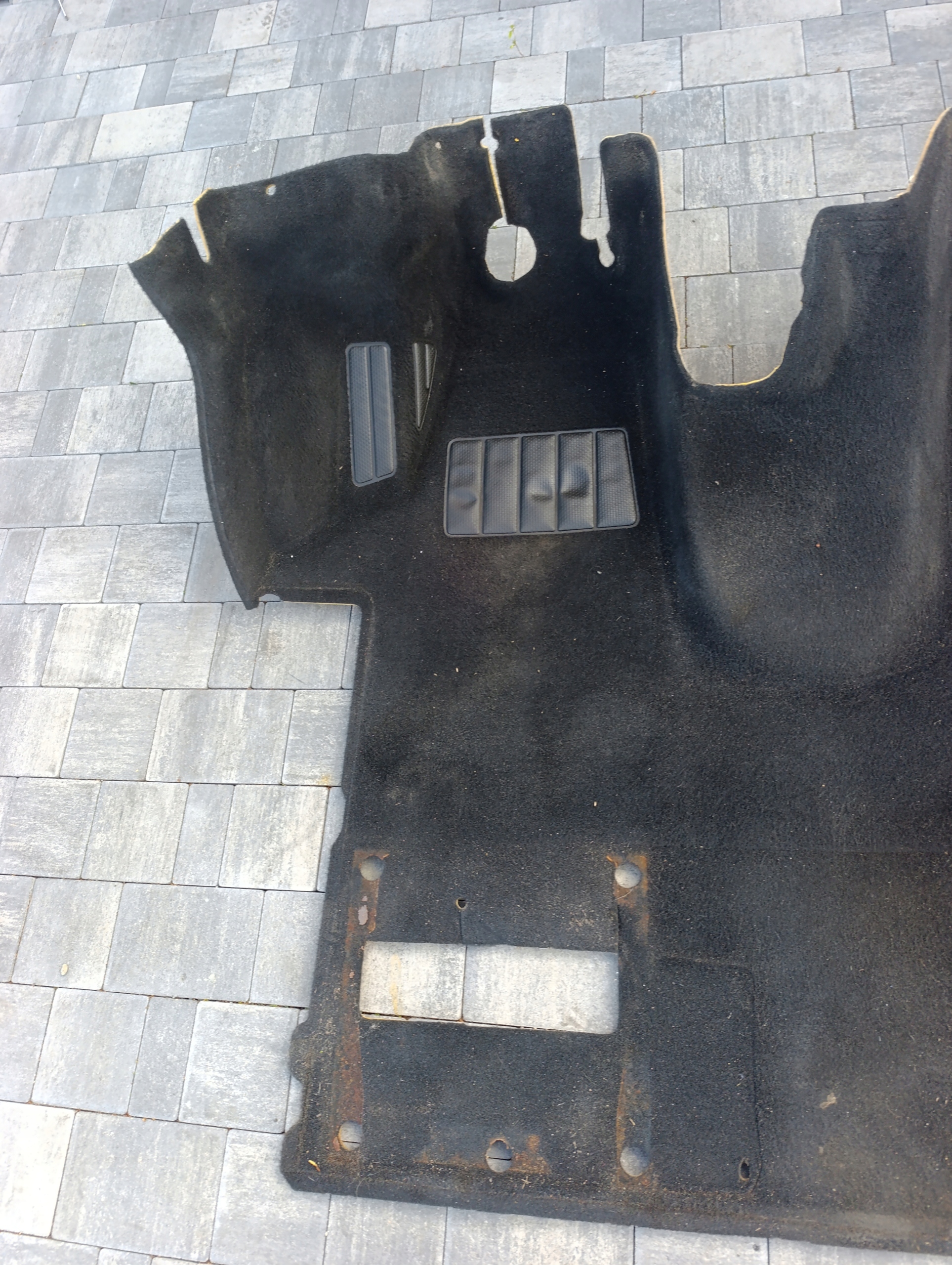 VW T5 T5 LIFT T6 CARAVELLE MULTIVAN carpet mats front CIEMNY WELUR